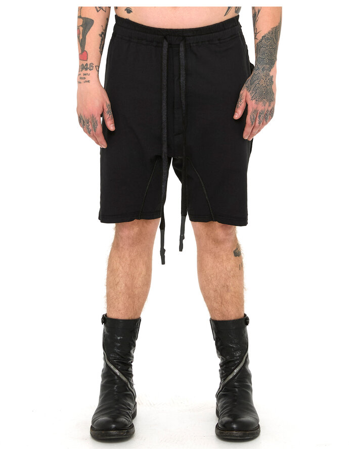 69 BY ISAAC SELLAM STRETCH COTTON NEW SHORT - BLACK