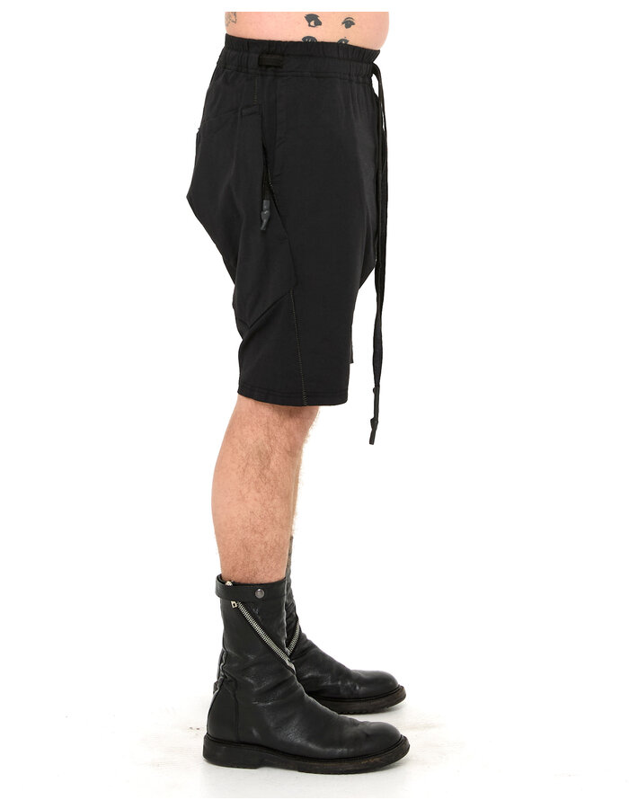 69 BY ISAAC SELLAM STRETCH COTTON NEW SHORT - BLACK