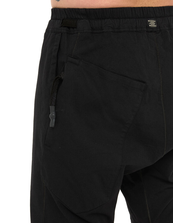 69 BY ISAAC SELLAM STRETCH COTTON NEW SHORT - BLACK