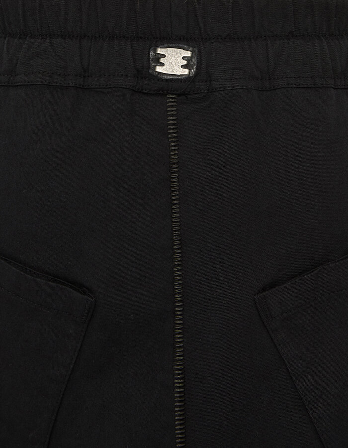 69 BY ISAAC SELLAM STRETCH COTTON NEW SHORT - BLACK