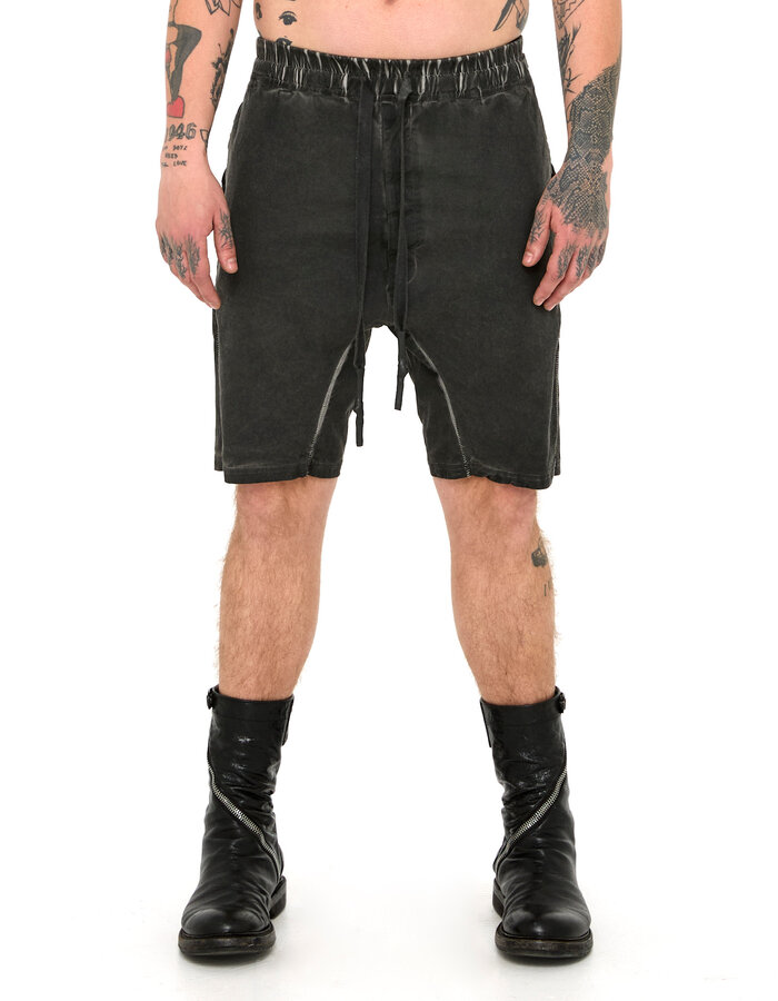 69 BY ISAAC SELLAM STRETCH COTTON NEW SHORT - LEAD