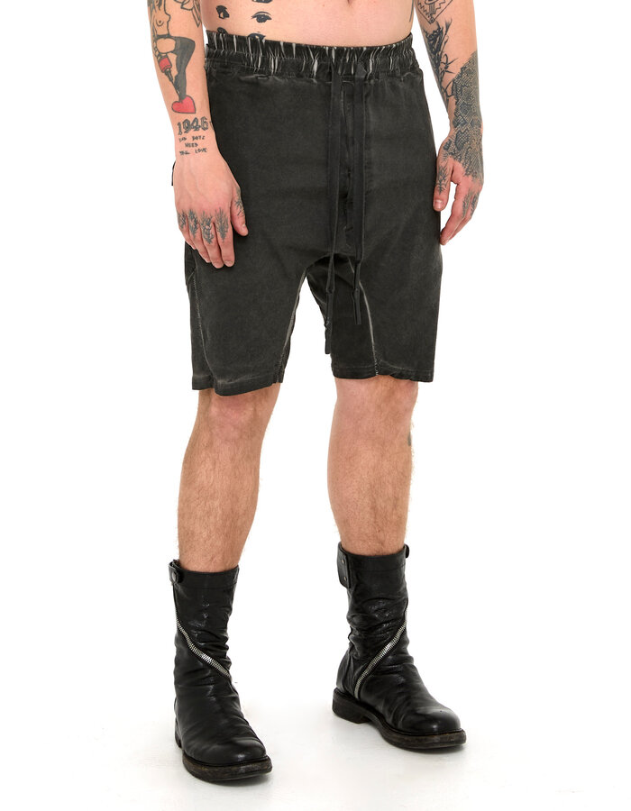 69 BY ISAAC SELLAM STRETCH COTTON NEW SHORT - LEAD