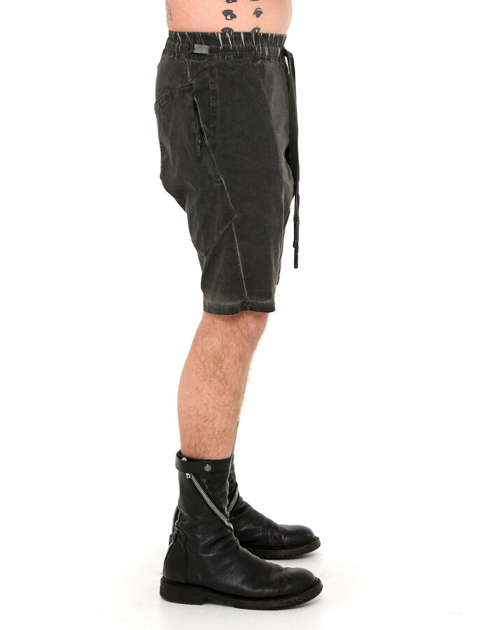 69 BY ISAAC SELLAM STRETCH COTTON NEW SHORT - LEAD