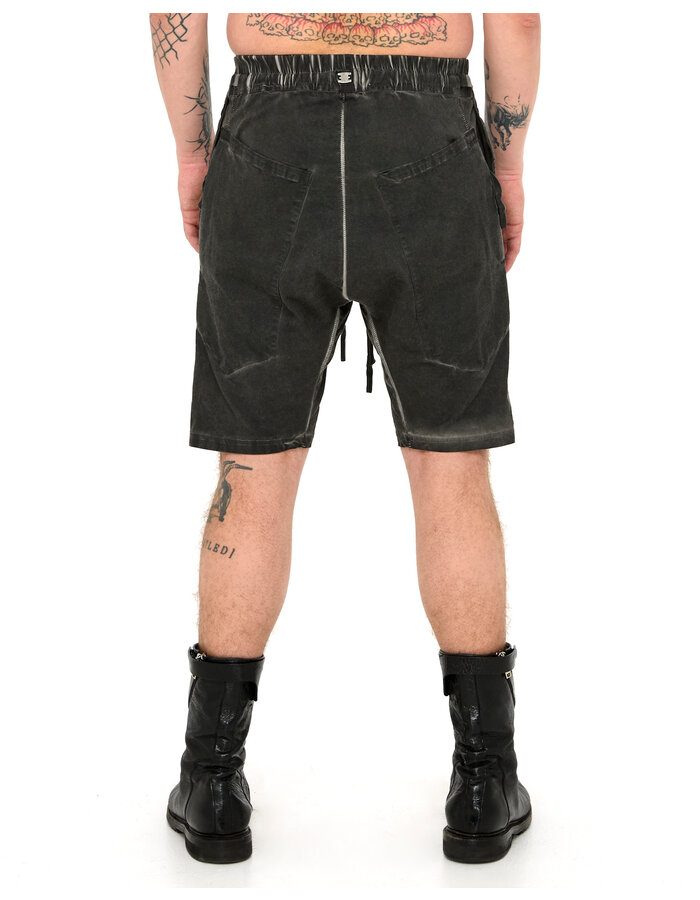 69 BY ISAAC SELLAM STRETCH COTTON NEW SHORT - LEAD