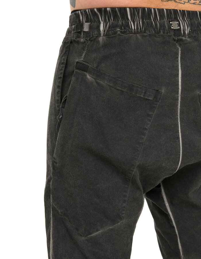 69 BY ISAAC SELLAM STRETCH COTTON NEW SHORT - LEAD