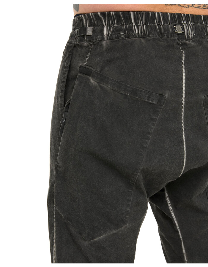 69 BY ISAAC SELLAM STRETCH COTTON NEW SHORT - LEAD