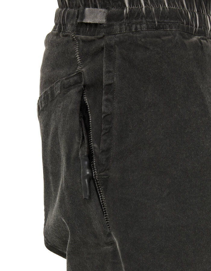 69 BY ISAAC SELLAM STRETCH COTTON NEW SHORT - LEAD