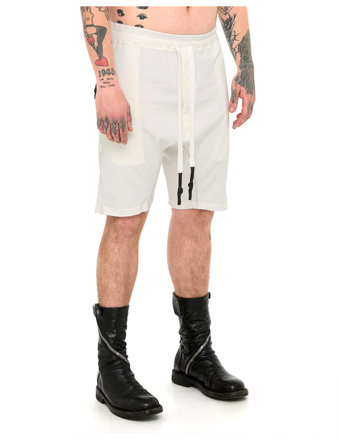 69 BY ISAAC SELLAM STRETCH COTTON NEW SHORT - WHITE