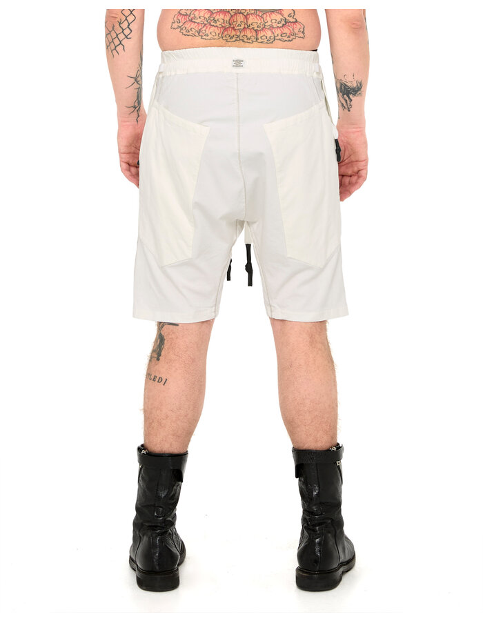 69 BY ISAAC SELLAM STRETCH COTTON NEW SHORT - WHITE