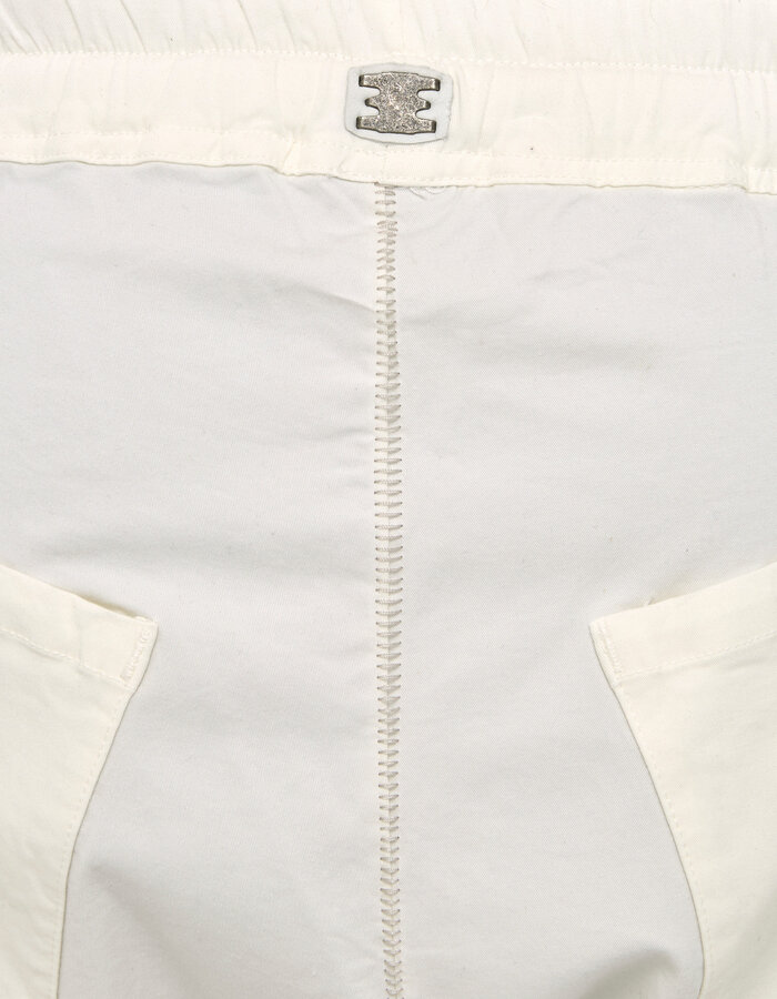 69 BY ISAAC SELLAM STRETCH COTTON NEW SHORT - WHITE