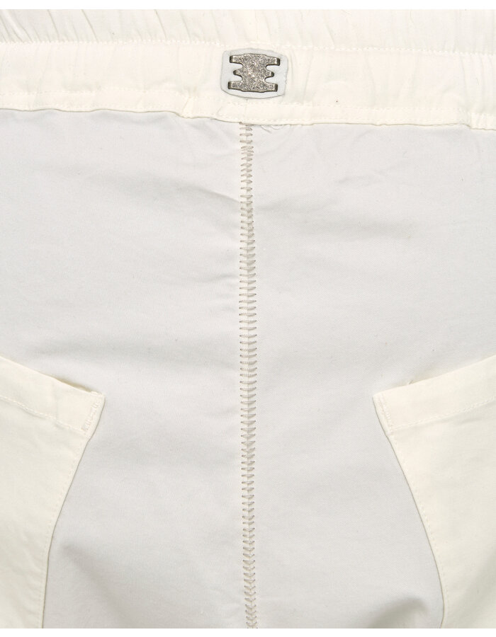 69 BY ISAAC SELLAM STRETCH COTTON NEW SHORT - WHITE