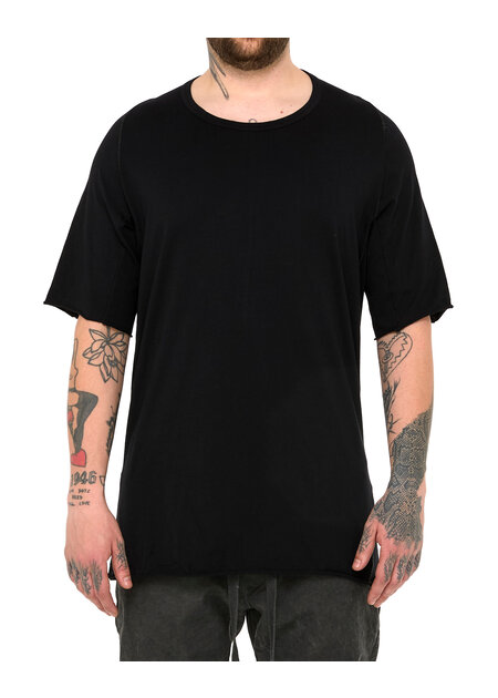 69 BY ISAAC SELLAM COTTON JERSEY ROYAL T-SHIRT - BLACK