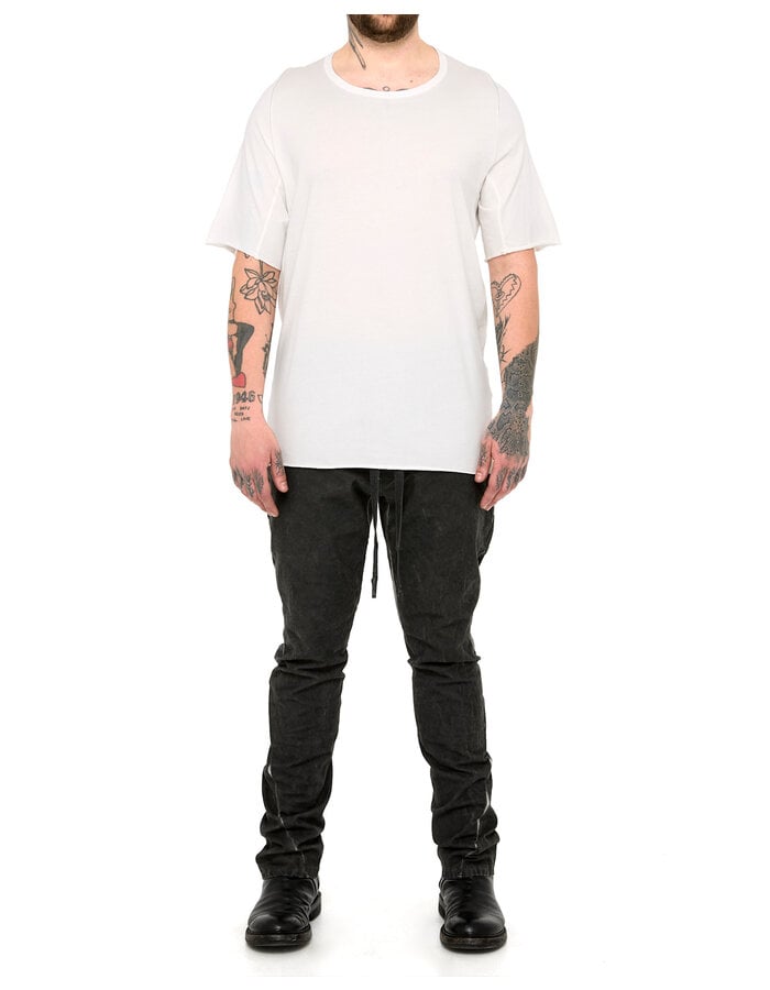 69 BY ISAAC SELLAM COTTON JERSEY ROYAL T-SHIRT - WHITE