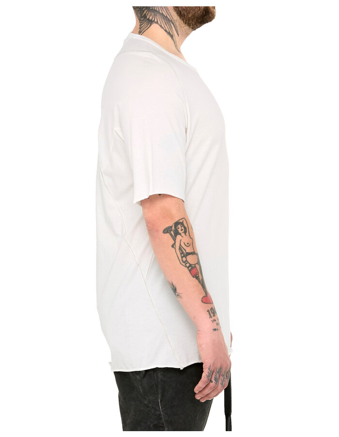 69 BY ISAAC SELLAM COTTON JERSEY ROYAL T-SHIRT - WHITE