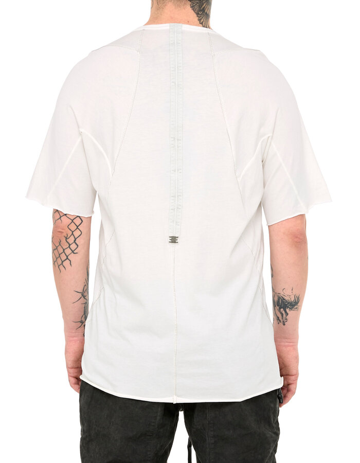 69 BY ISAAC SELLAM COTTON JERSEY ROYAL T-SHIRT - WHITE