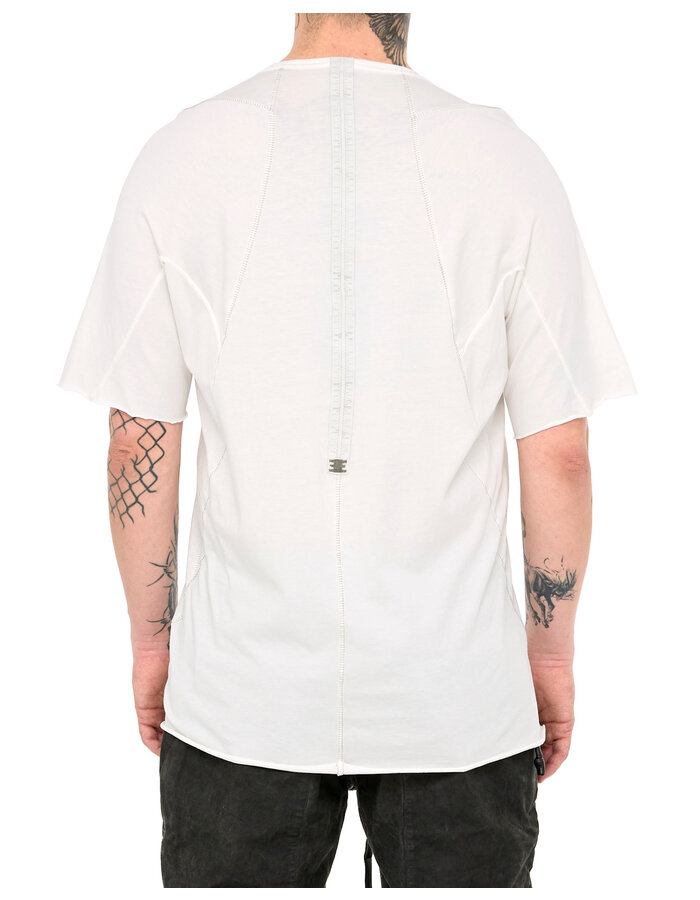 69 BY ISAAC SELLAM COTTON JERSEY ROYAL T-SHIRT - WHITE