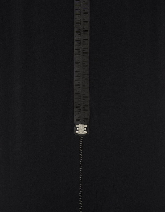 69 BY ISAAC SELLAM COTTON JERSEY DEBARDEUR CUT-OFF - BLACK