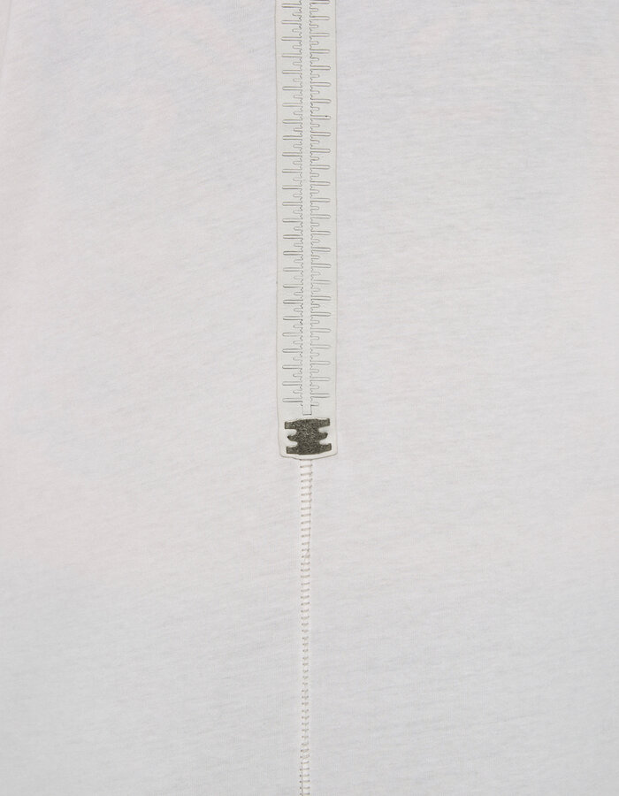 69 BY ISAAC SELLAM COTTON JERSEY DEBARDEUR CUT-OFF - WHITE