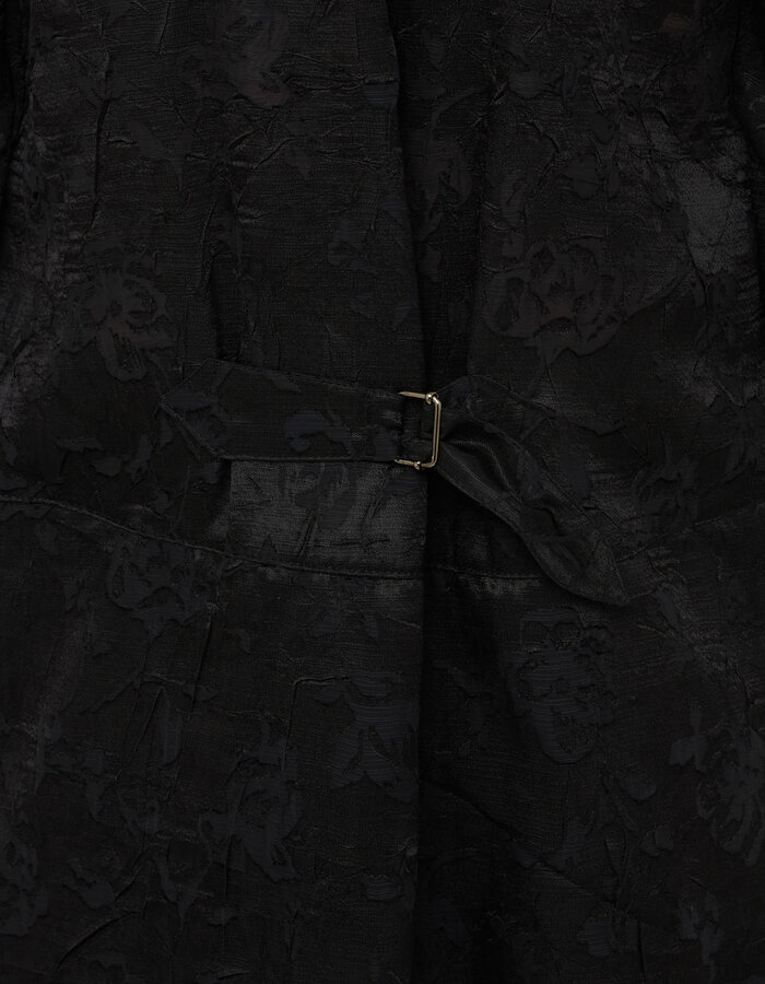 SANDRINE PHILIPPE TRIPLE LAYERED DEVORE SILK SHIRT