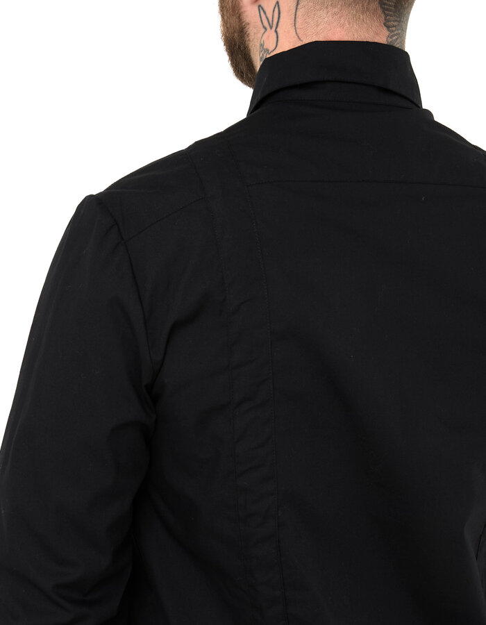 SANDRINE PHILIPPE ADJUSTABLE STRAP BUCKLE SHIRT - BLACK