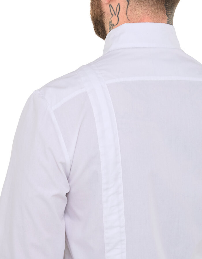 SANDRINE PHILIPPE ADJUSTABLE STRAP BUCKLE SHIRT - WHITE