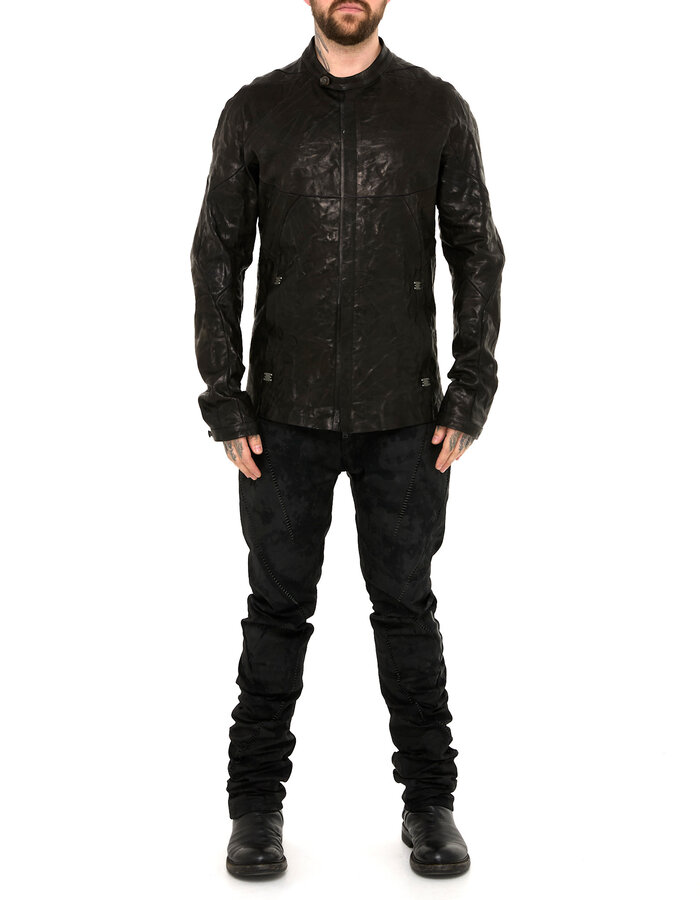 ISAAC SELLAM EXPERIENCE MUSCULAIRE LAMBSKIN JACKET
