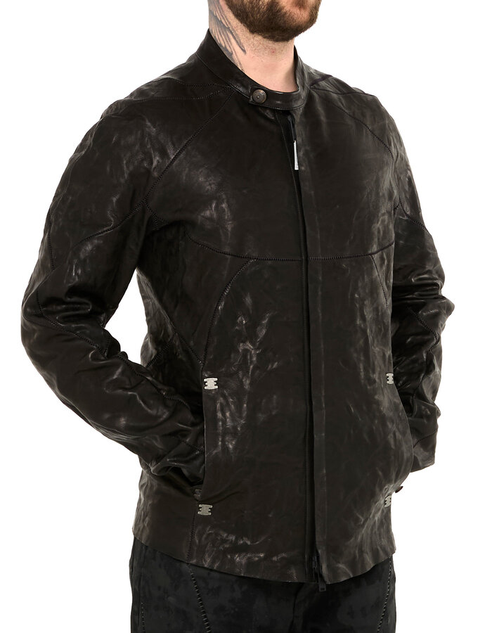 ISAAC SELLAM EXPERIENCE MUSCULAIRE LAMBSKIN JACKET