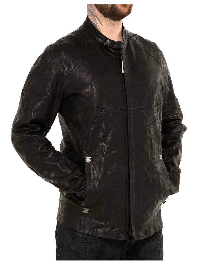 ISAAC SELLAM EXPERIENCE MUSCULAIRE LAMBSKIN JACKET