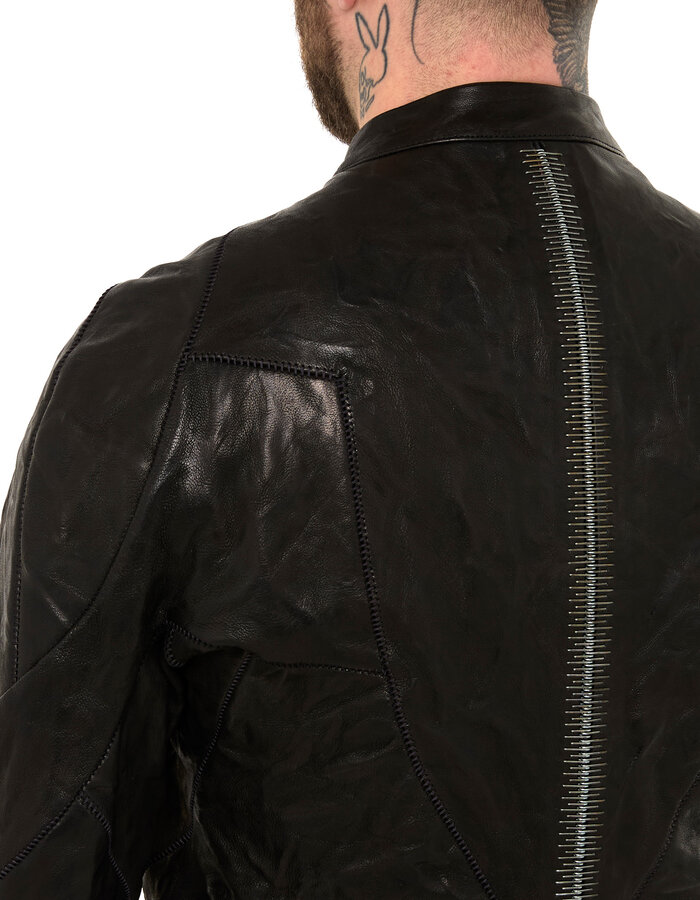 ISAAC SELLAM EXPERIENCE MUSCULAIRE LAMBSKIN JACKET