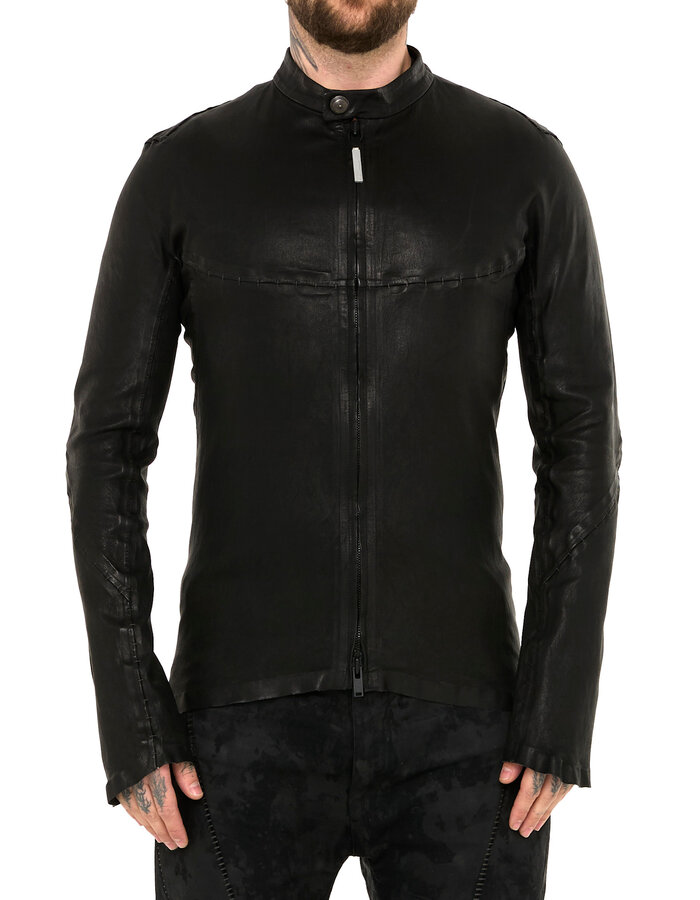 ISAAC SELLAM EXPERIENCE INFLEXIBLE STRETCH LEATHER JACKET