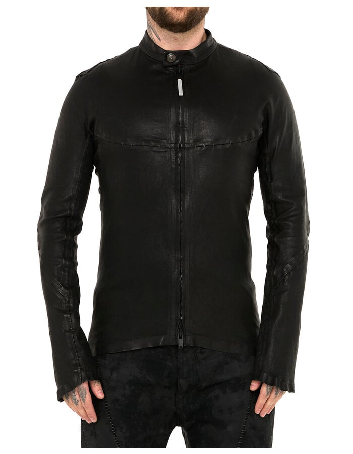ISAAC SELLAM EXPERIENCE INFLEXIBLE STRETCH LEATHER JACKET