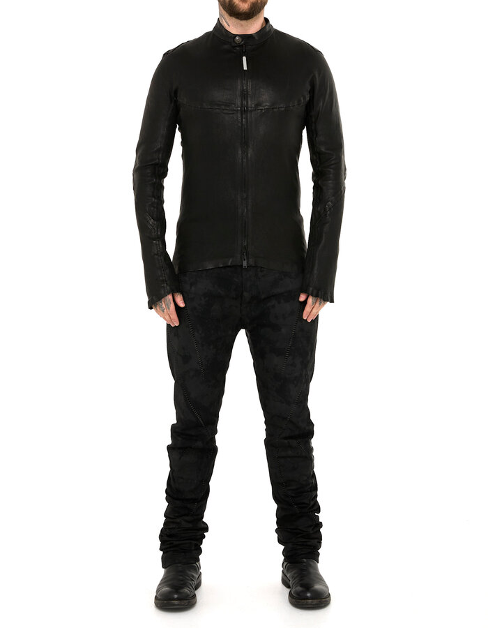 ISAAC SELLAM EXPERIENCE INFLEXIBLE STRETCH LEATHER JACKET