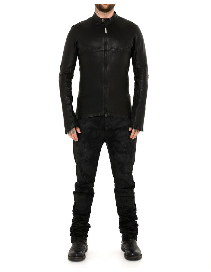 ISAAC SELLAM EXPERIENCE INFLEXIBLE STRETCH LEATHER JACKET