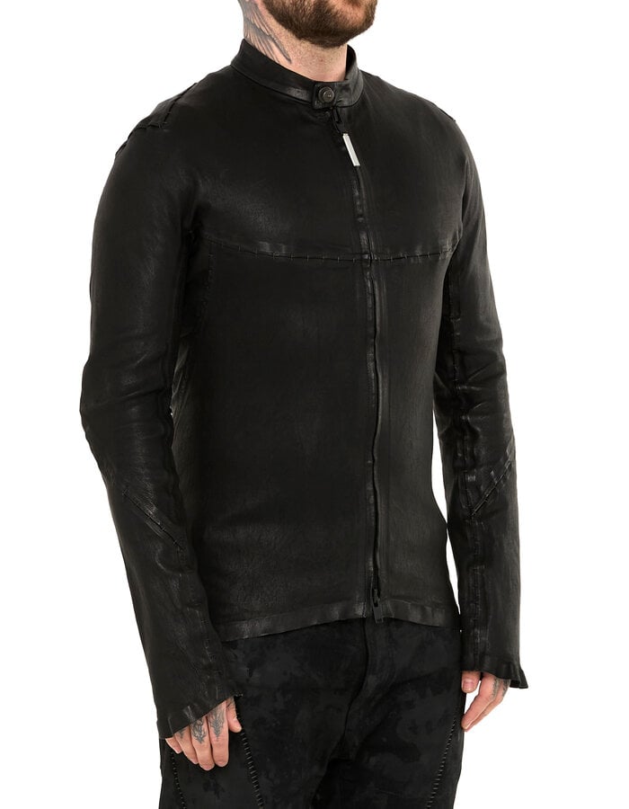 ISAAC SELLAM EXPERIENCE INFLEXIBLE STRETCH LEATHER JACKET