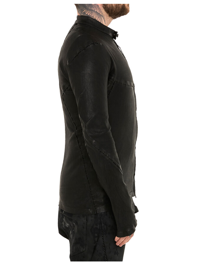 ISAAC SELLAM EXPERIENCE INFLEXIBLE STRETCH LEATHER JACKET