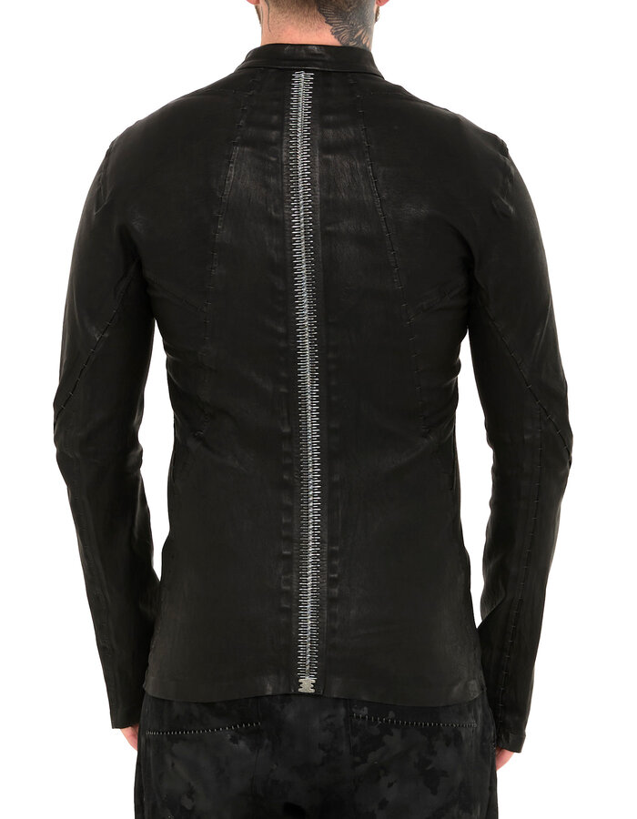 ISAAC SELLAM EXPERIENCE INFLEXIBLE STRETCH LEATHER JACKET