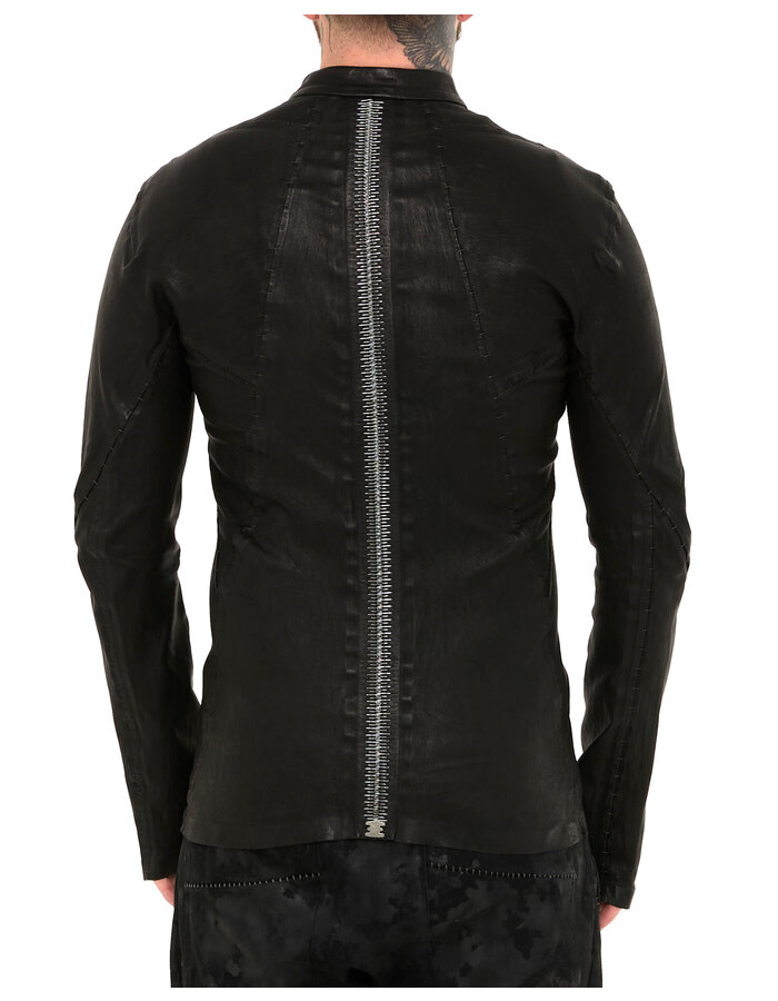 ISAAC SELLAM EXPERIENCE INFLEXIBLE STRETCH LEATHER JACKET
