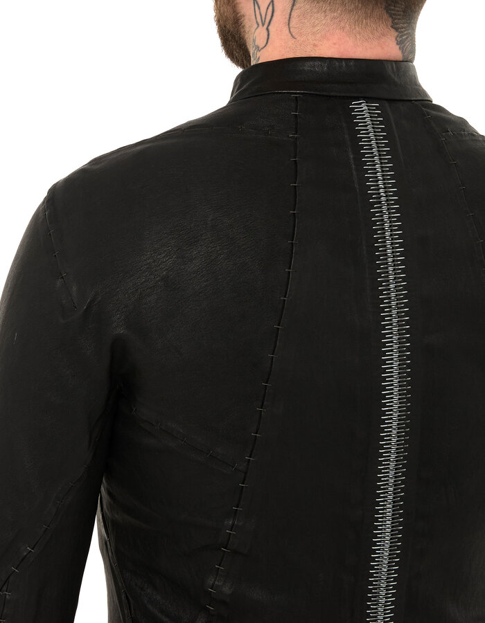 ISAAC SELLAM EXPERIENCE INFLEXIBLE STRETCH LEATHER JACKET