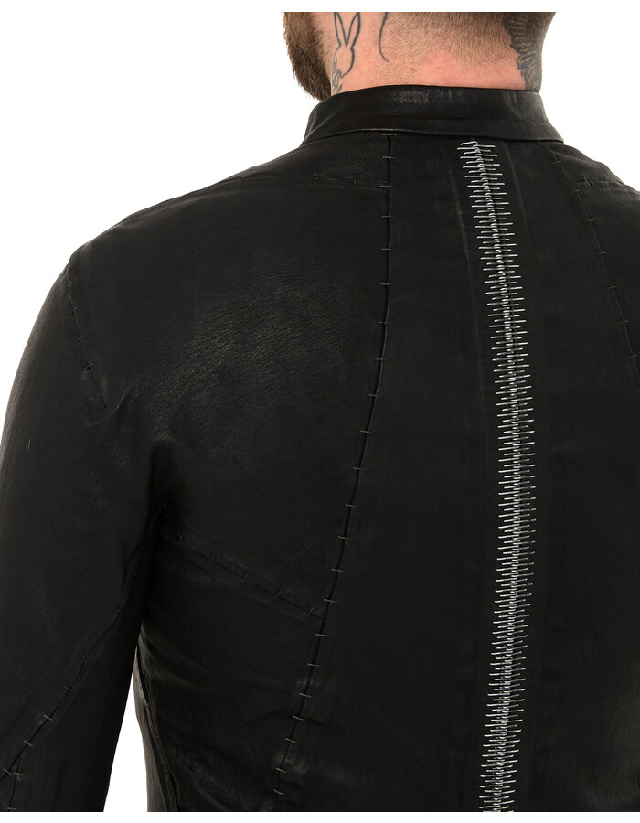 ISAAC SELLAM EXPERIENCE INFLEXIBLE STRETCH LEATHER JACKET