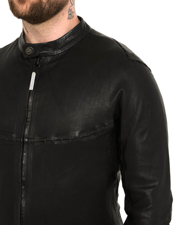 ISAAC SELLAM EXPERIENCE INFLEXIBLE STRETCH LEATHER JACKET