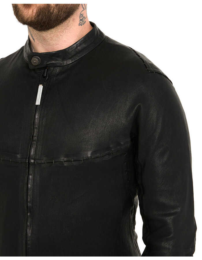 ISAAC SELLAM EXPERIENCE INFLEXIBLE STRETCH LEATHER JACKET