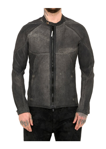 ISAAC SELLAM EXPERIENCE MUSCULAIRE STRETCH LEATHER JACKET