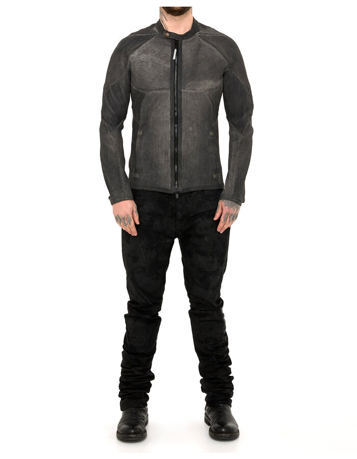 ISAAC SELLAM EXPERIENCE MUSCULAIRE STRETCH LEATHER JACKET