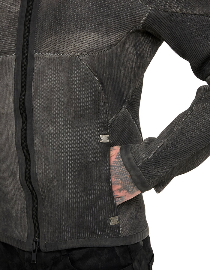 ISAAC SELLAM EXPERIENCE MUSCULAIRE STRETCH LEATHER JACKET