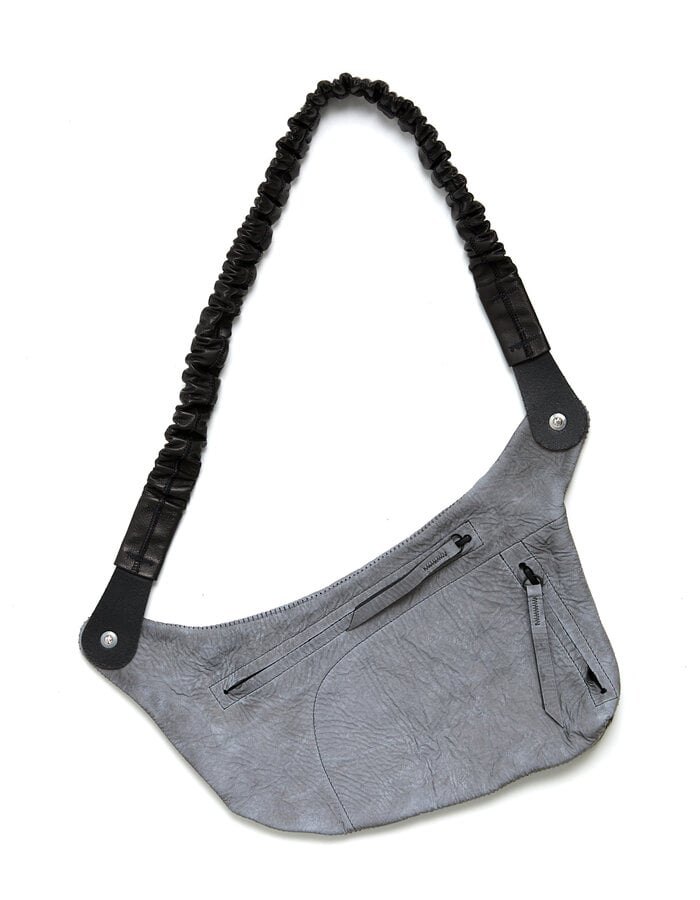 ISAAC SELLAM EXPERIENCE PASSAGER LAMBSKIN CROSS-BODY BAG - REFLECTIVE