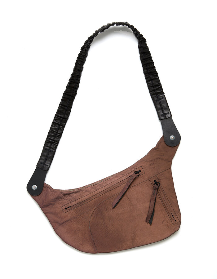 ISAAC SELLAM EXPERIENCE PASSAGER LAMBSKIN CROSS-BODY BAG - REFLECTIVE COPPER