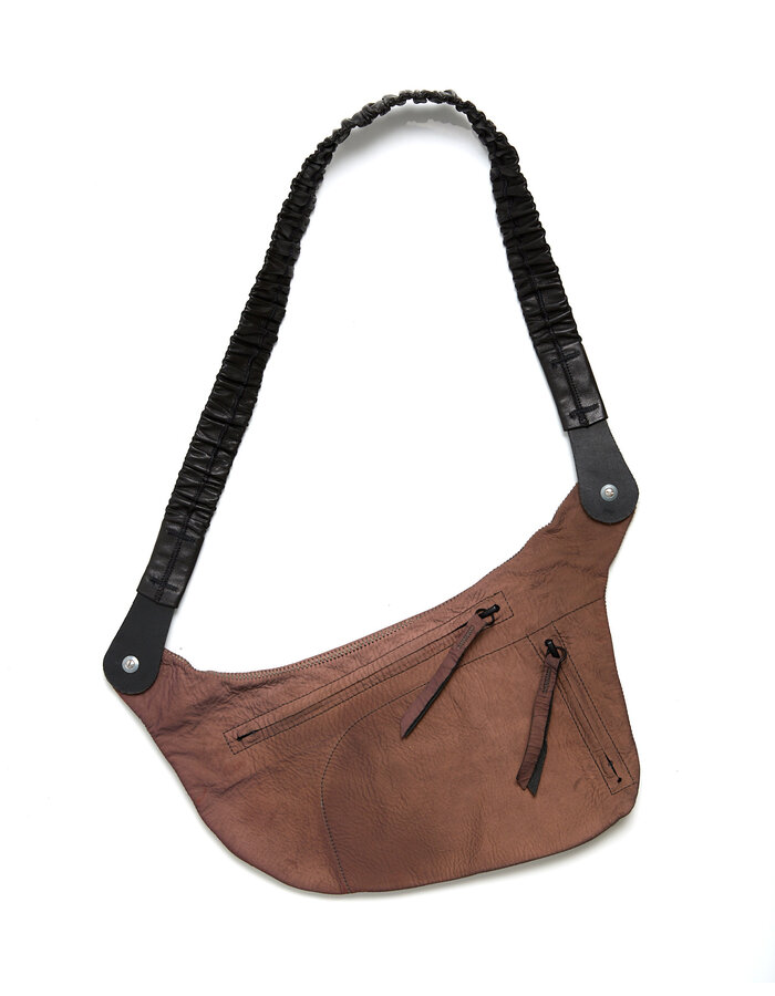 ISAAC SELLAM EXPERIENCE PASSAGER LAMBSKIN CROSS-BODY BAG - REFLECTIVE COPPER