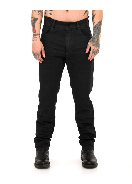 MD75 COATED STRETCH DENIM - BLACK