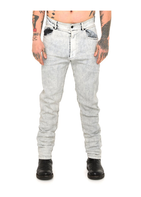 MD75 COATED STRETCH DENIM - WHITE