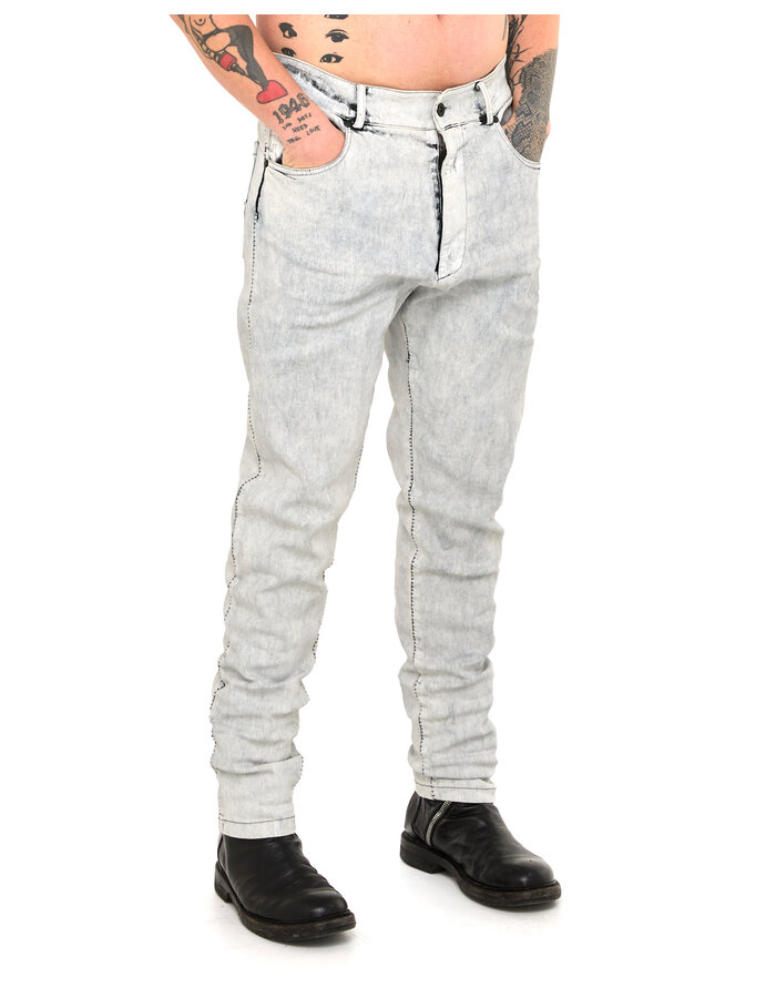 MD75 COATED STRETCH DENIM - WHITE